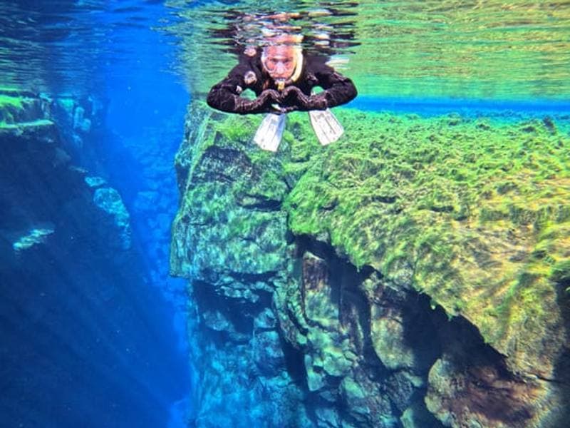 Snorkeling between Continents in Silfra - Free Underwater Photos