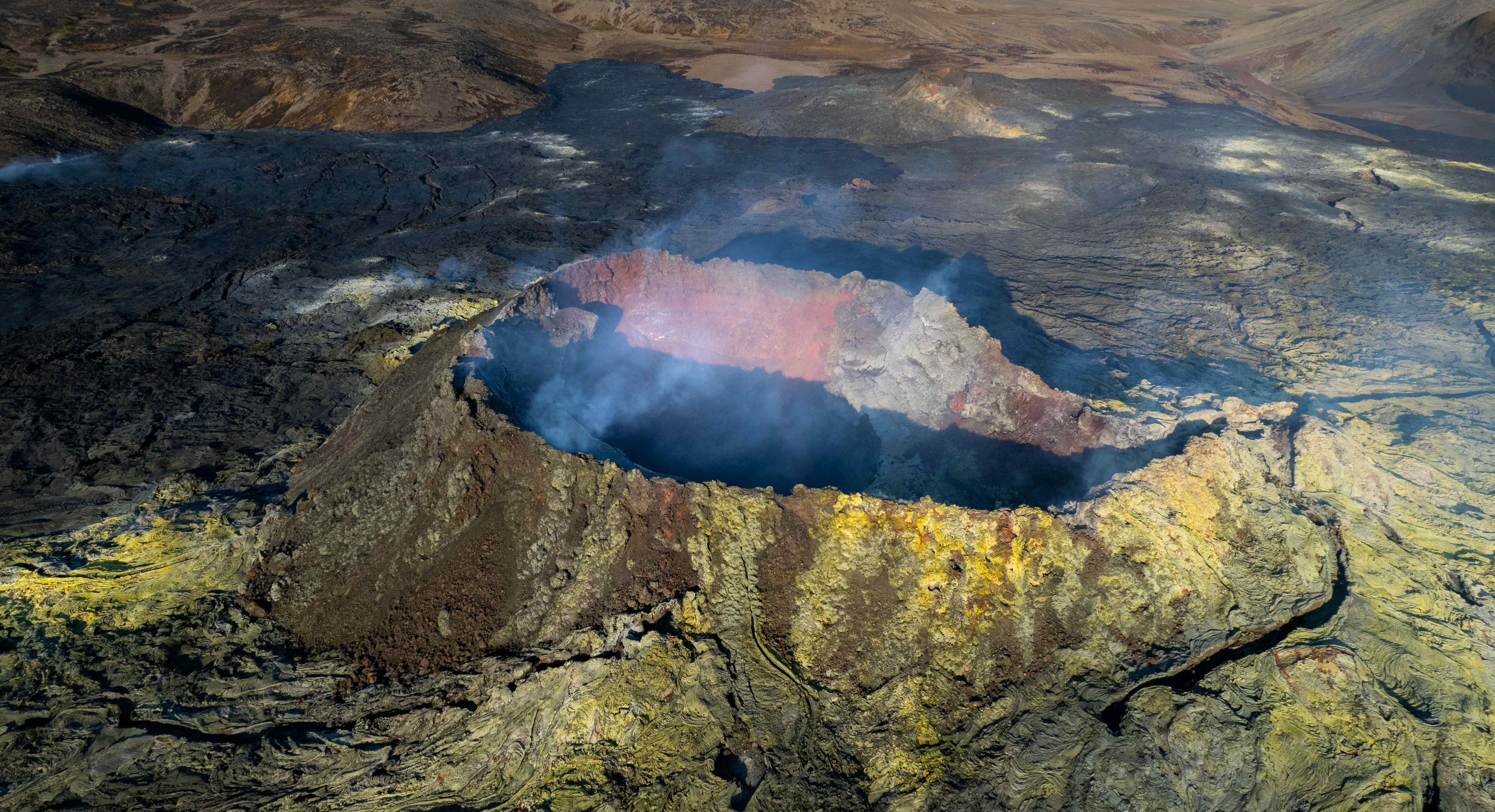 Volcanic crater in Iceland