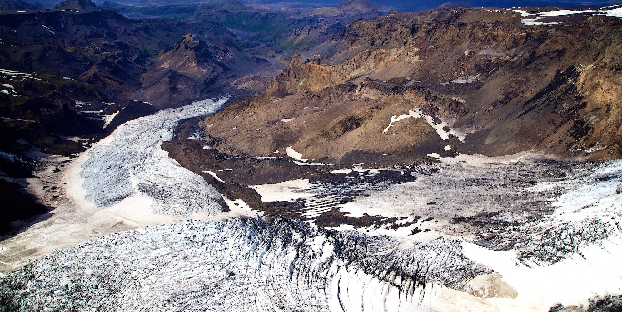 Glacier Eyjafjallajokull - Tour en hélicoptère en Islande