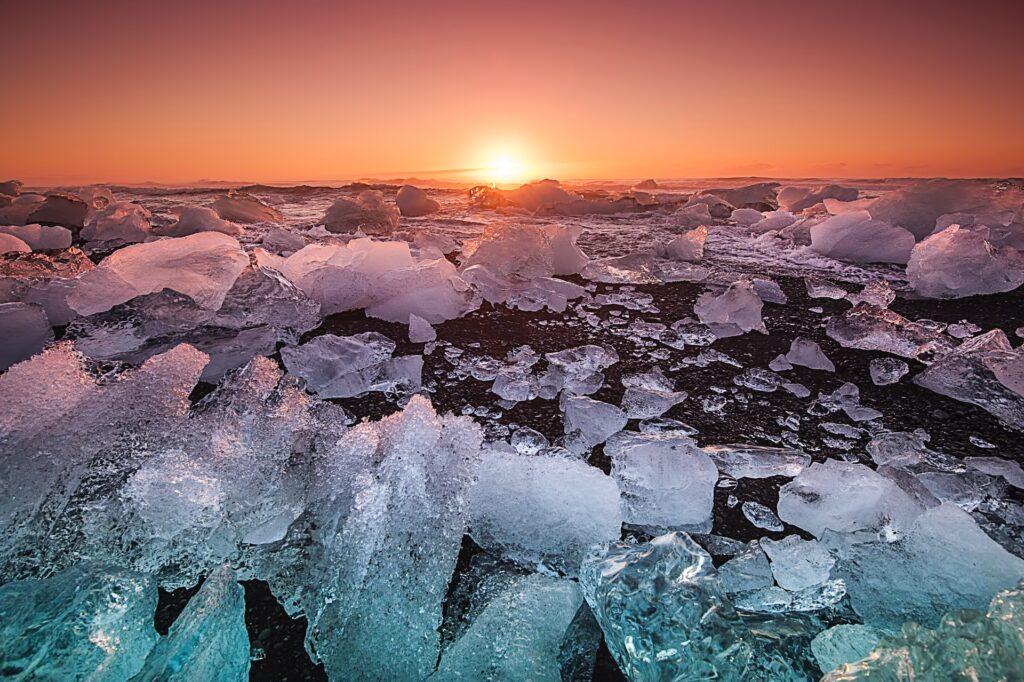 Iceland South Shore Winter - Diamond Beach