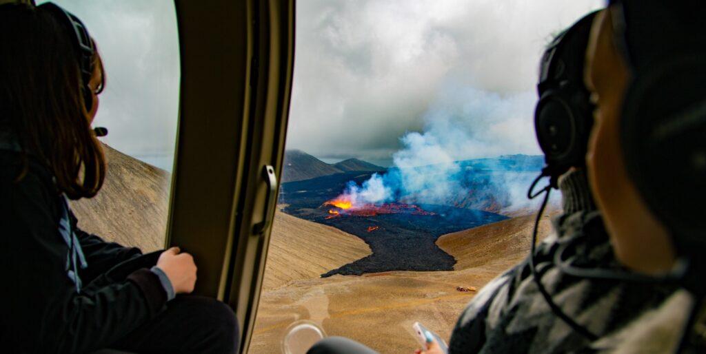 Volcano Helicopter Tour In Iceland